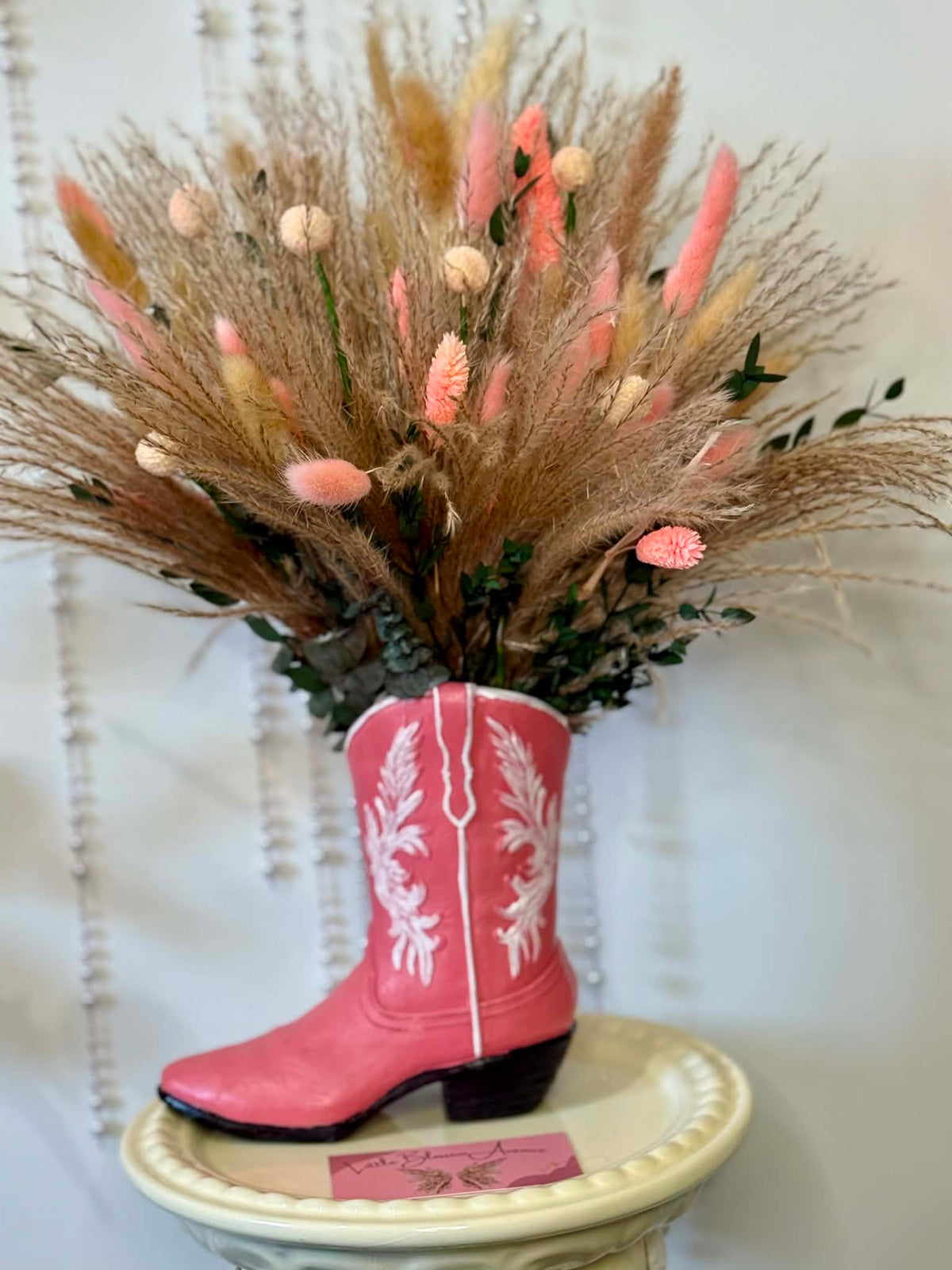 Pink Cowboy Boot Arrangement Large
