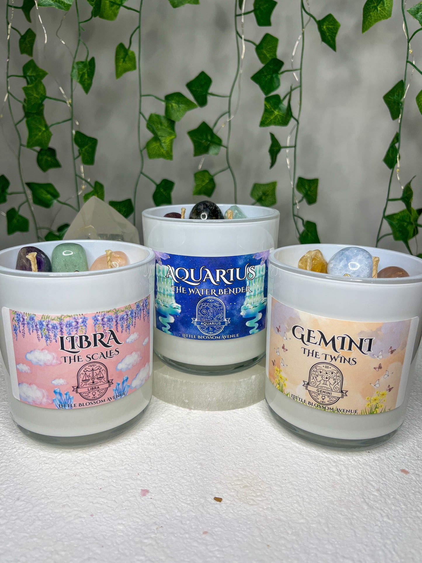 Zodiac Aquarius Candle