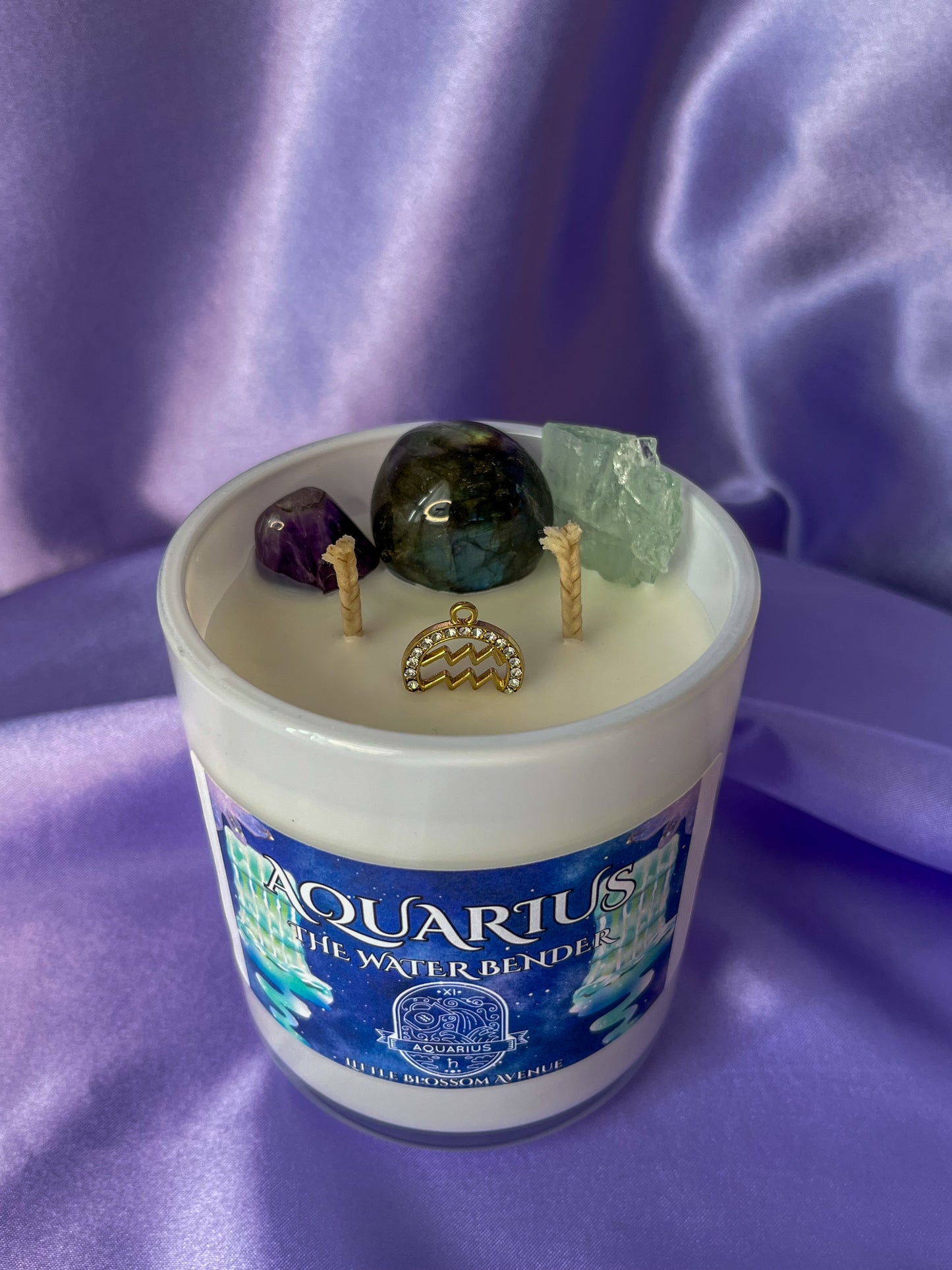 Zodiac Aquarius Candle
