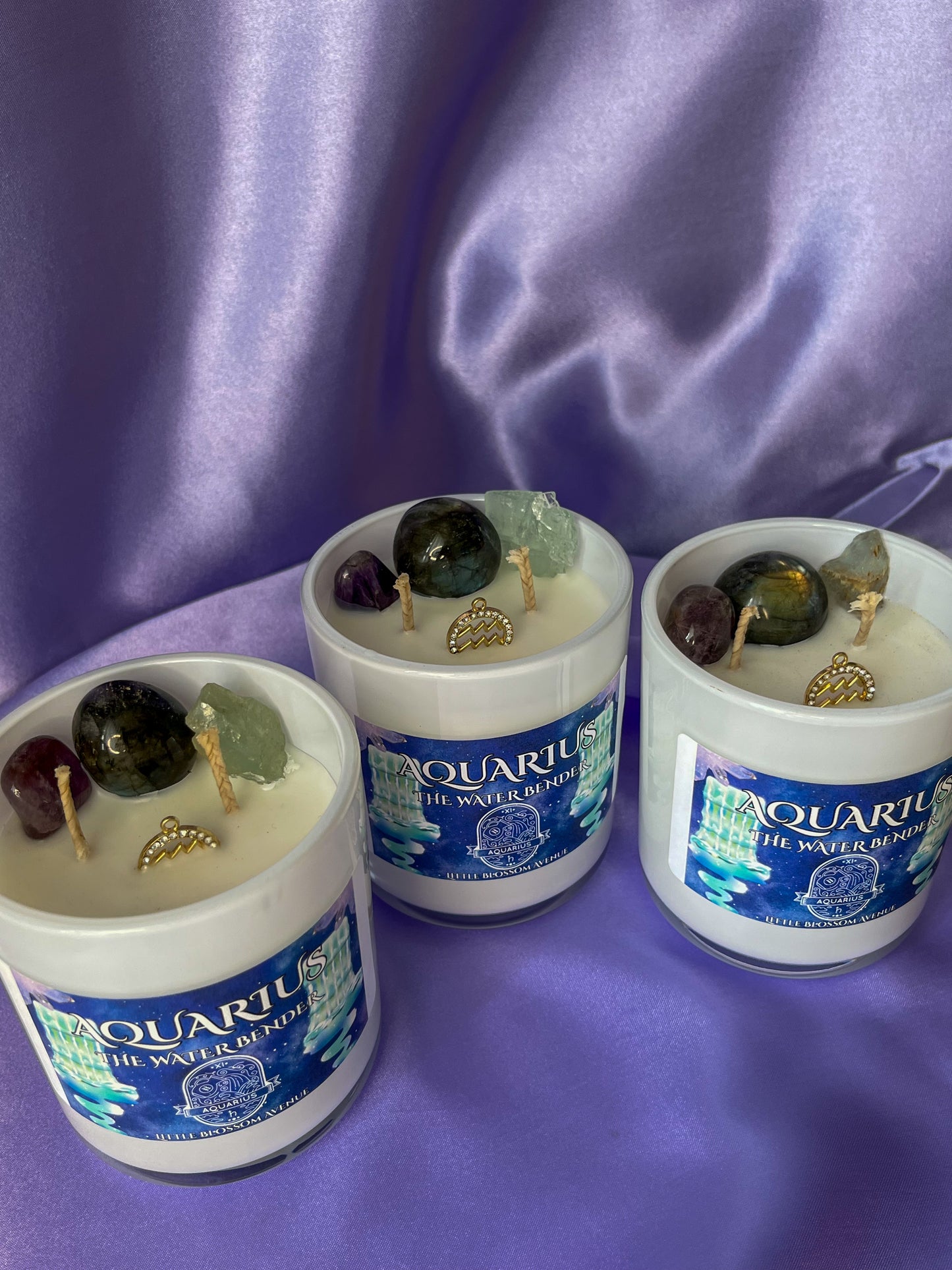 Zodiac Aquarius Candle