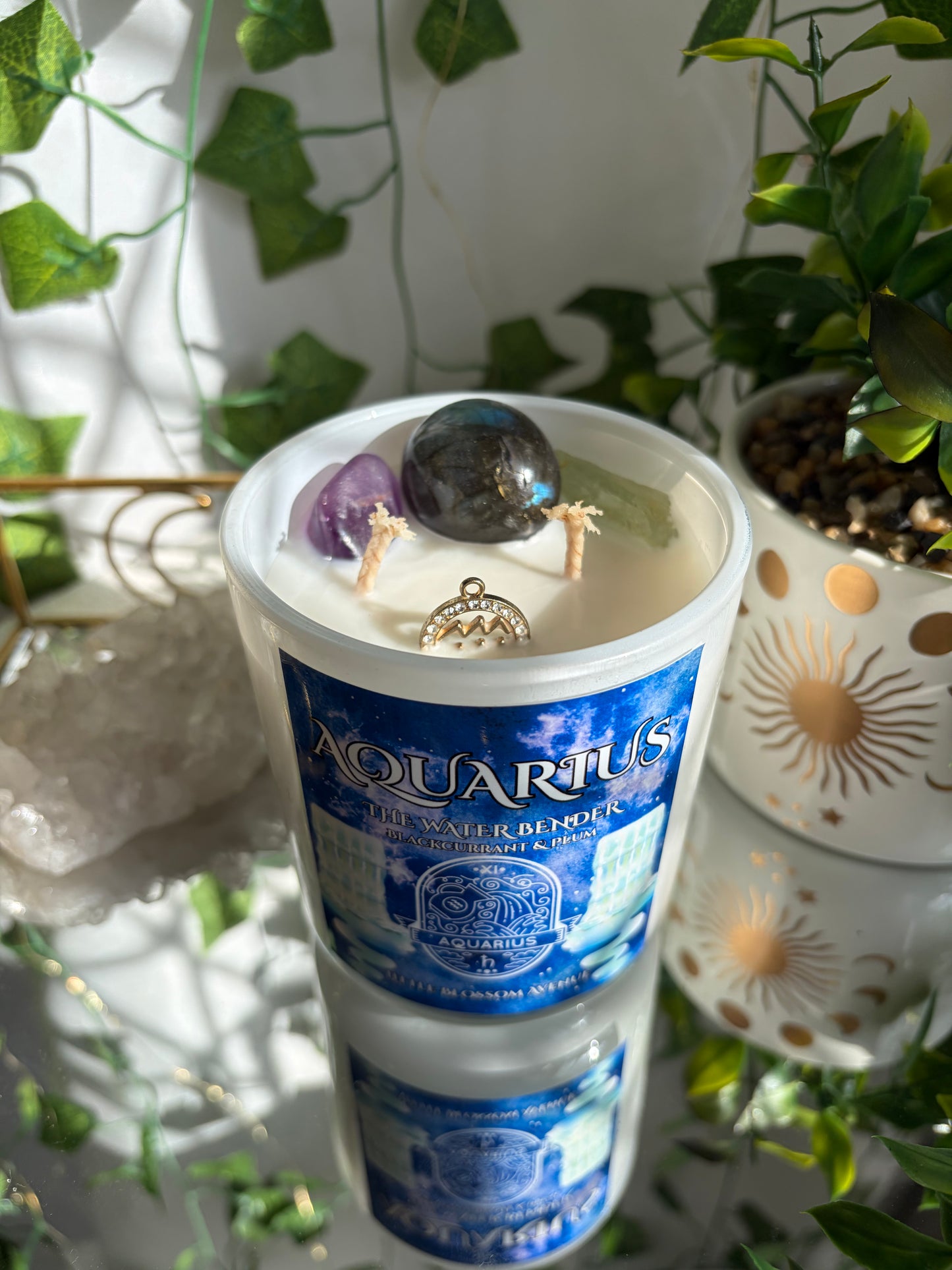Zodiac Aquarius Candle