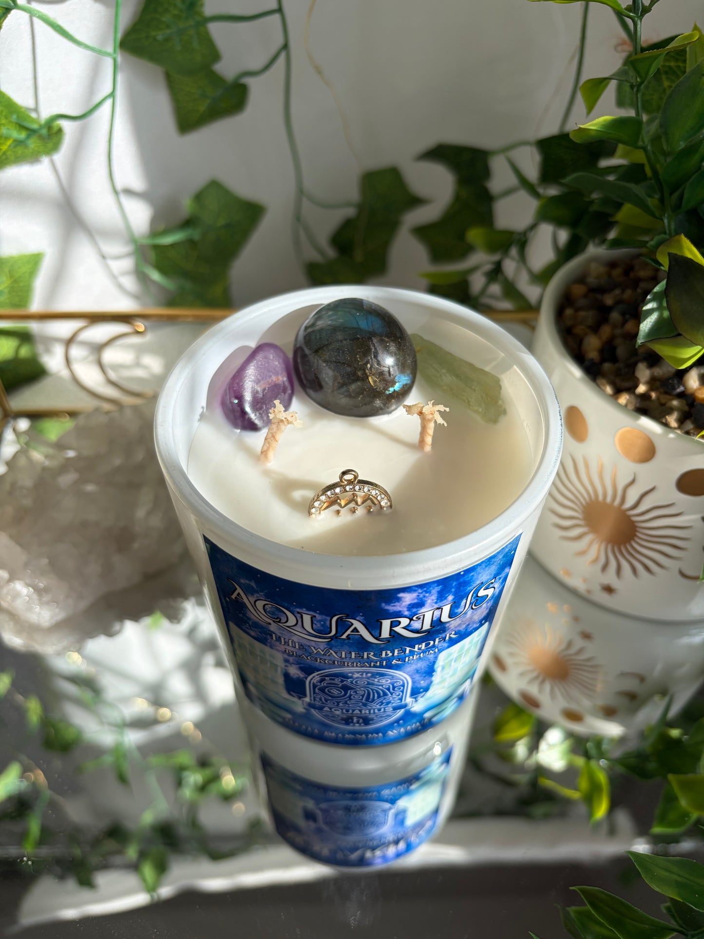 Zodiac Aquarius Candle